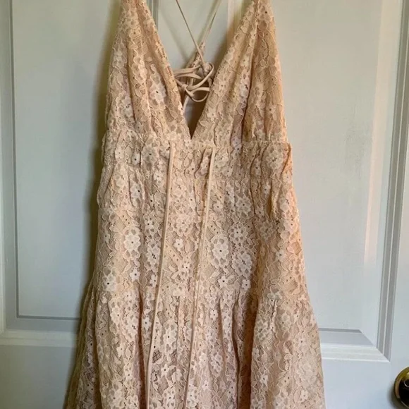 Lexi Lace romper Sz xl Free People NWT lace strappy dress - Picture 6 of 10